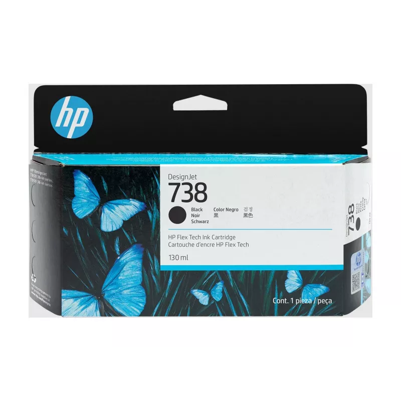 Tintenpatrone HP 498N4A 738 Schwarz kompatibel mit HP-Druckern, schwarze Ersatztinte