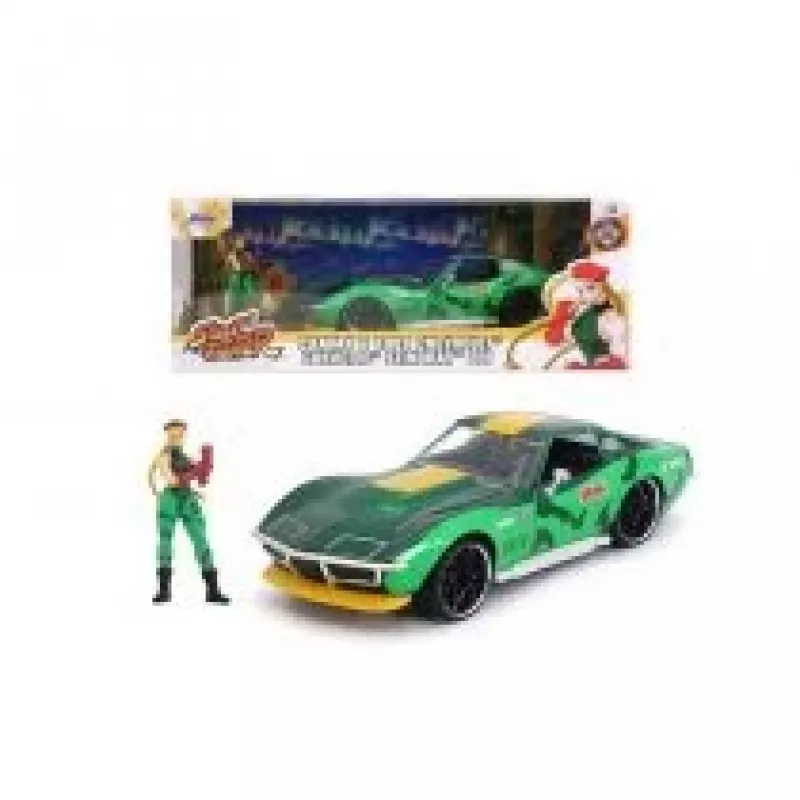 Car Jada Toys Street Fighter 1969 Chevrolet 1:24 Metall Grün