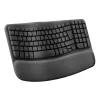 Logitech Wave Keys Office RF Wireless + Bluetooth QWERTY Dänisch Finnisch Norwegisch Schwedisch Graphit