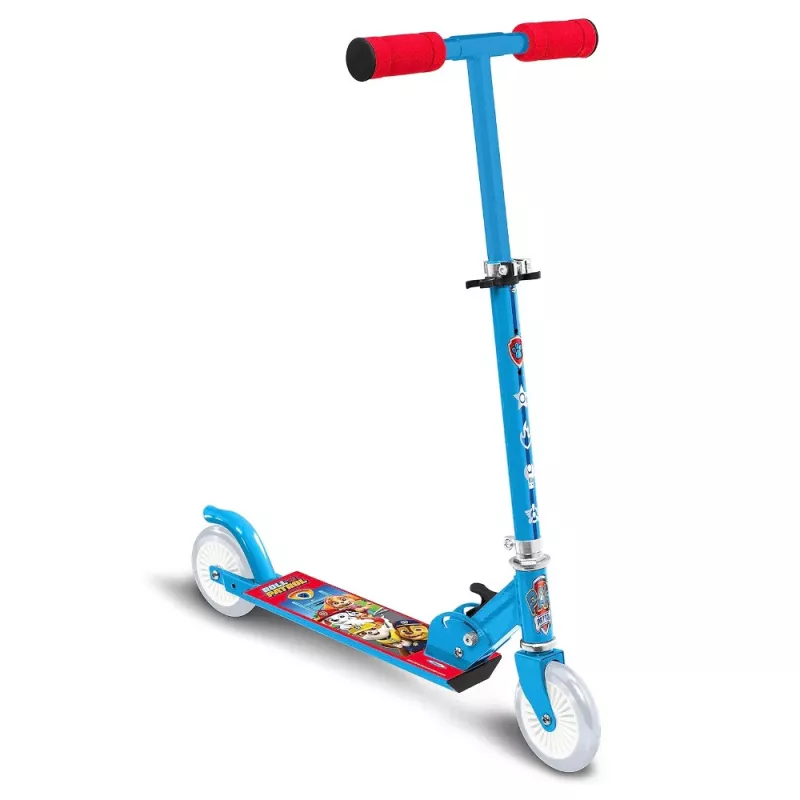 Tretroller Pulio STAMP 106450042 — Klassischer Kinderroller, blau, Gewicht 2,4 kg, Trittbrett 35×10 cm
