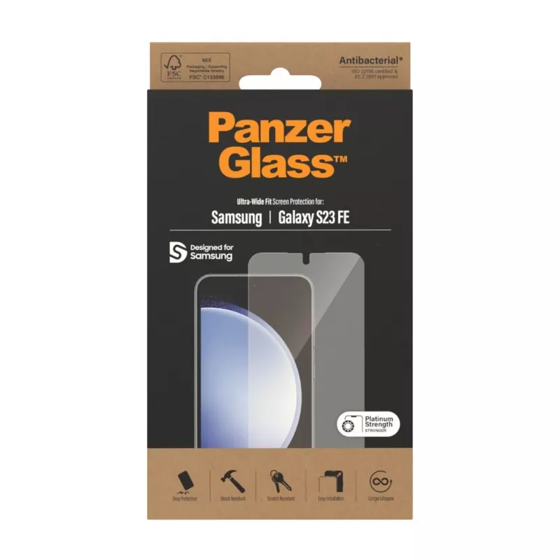 PanzerGlass ® Displayschutzfolie Samsung Galaxy S23 FE | Ultra-Wide Fit