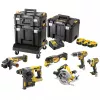 DeWalt DCK685P3T 18V Akku-Werkzeugkoffer — 3×5,0-Ah-Akkus, DCH273-Hammer, Winkelschleifer, Koffer