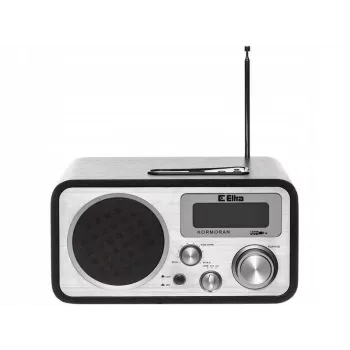 Tragbares Radio ELTRA Kormoran Analog FM LW LCD Schwarz Silber