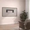 Maclean MC-481 Ultra-Flach-Slim-TV-Wandhalterung für 37-80 Zoll flache und gebogene Fernseher, max. 75 kg, VESA 600x400, universelle TV-Halterung