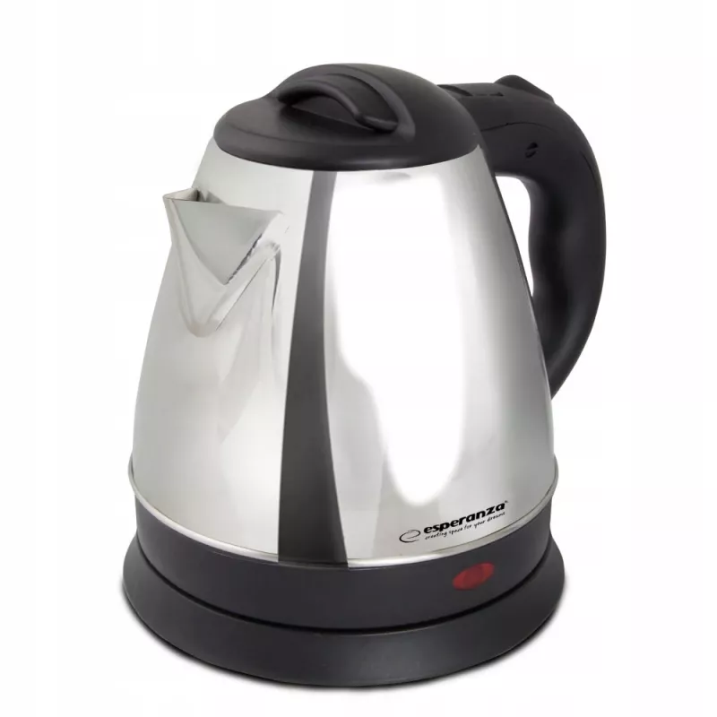 Wasserkocher ESPERANZA 1,0 L Edelstahl und Kunststoff, 1350 W, kabellos, automatische Abschaltung
