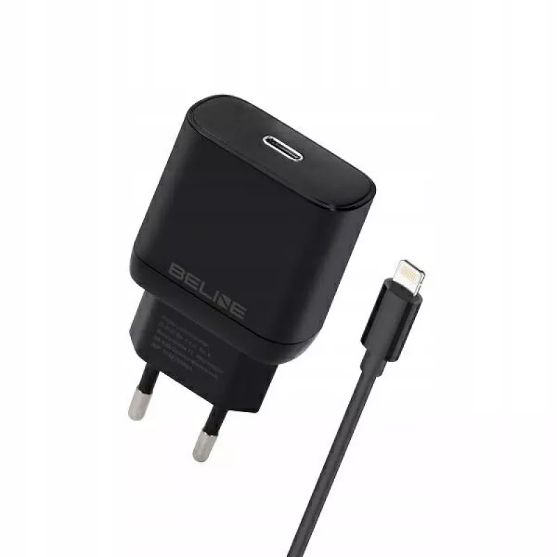 Ladegerät 30W USB-C auf Lightning Beline Beli02174 mit schwarzem Kabel