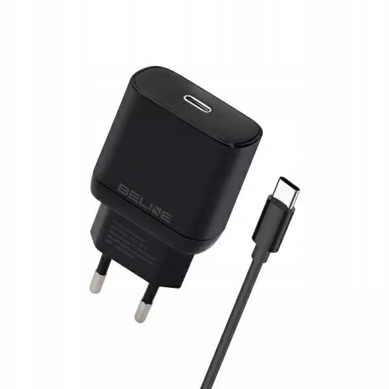 Ladegerät Beline Beli02176 30W USB-C mit USB-C-Kabel, schwarz