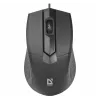 Kabelgebundene optische Rechtshänder-Maus DEFENDER Optimum MB-270, 1000 DPI, USB Typ-A, 3 Tasten, schwarz, 1,5 m Kabel