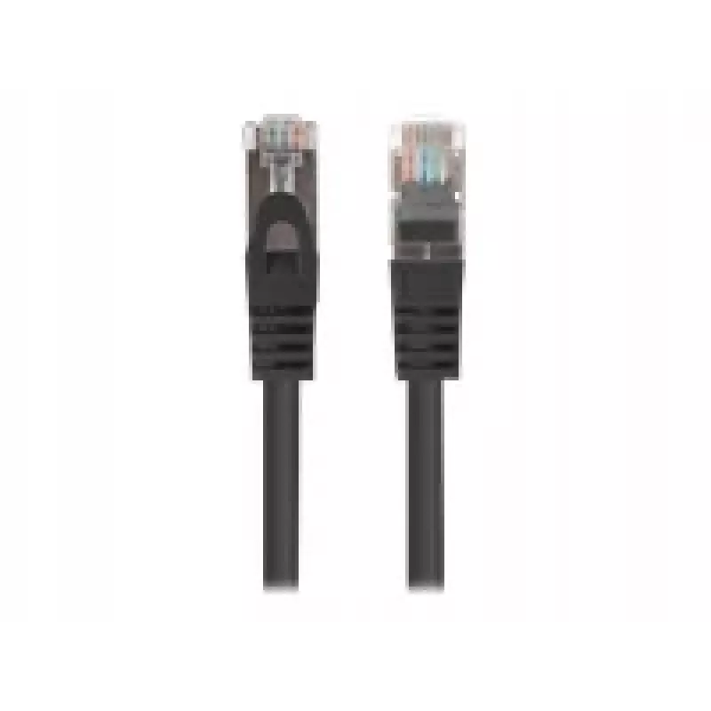 LANBERG Cat6 RJ-45 Patchkabel PCF6-20CC-0200-BK, 2 m, F/UTP, CCA, 250 MHz, 10 Gbit/s, schwarz