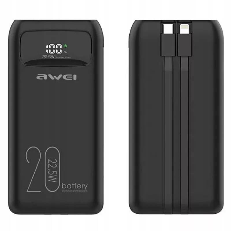 Powerbank 20000mAh P169 K 22.5W USB-C + Apple Cab