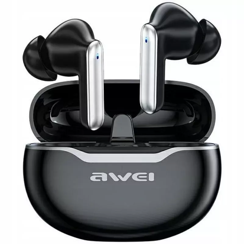 Awei Kopfhörer Bluetooth 5.3 T50 TWS Ladecase /Schwarz