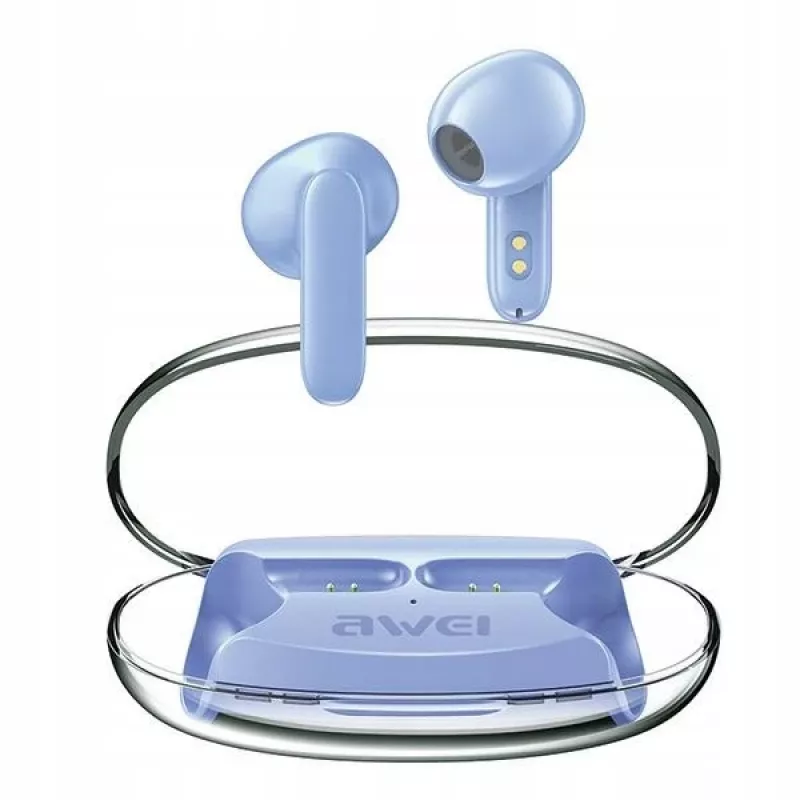 Kopfhörer Awei T85 Bluetooth 5.3 ENC TWS Blau