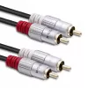 Audiokabel Qoltec 52338 2m 2xRCA Schwarz