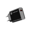 NATEC AC-Schnellladegerät für den Innenbereich, kabelgebunden, Ribera – 18 W (5–15 V, bis zu 3 A), 1× USB-A, Huawei FCP/SCP, schwarz