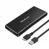 M.2 SATA SSD-Gehäuse QOLTEC 51854 USB 3.0 werkzeuglos