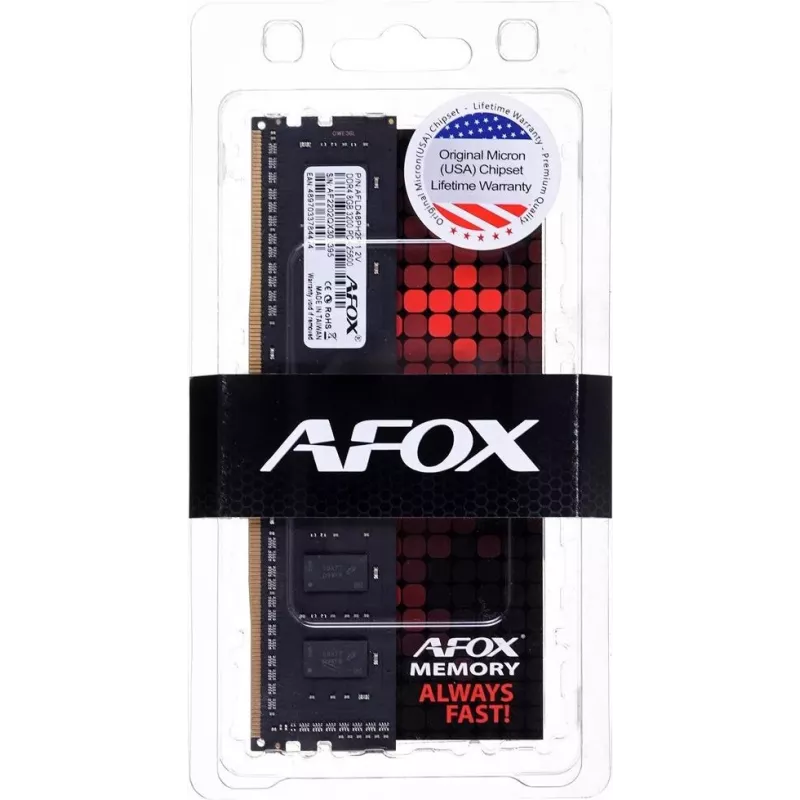 AFOX DDR4 16GB 3200MHZ Rank1 CL22 XMP2 AFLD416PS1P
