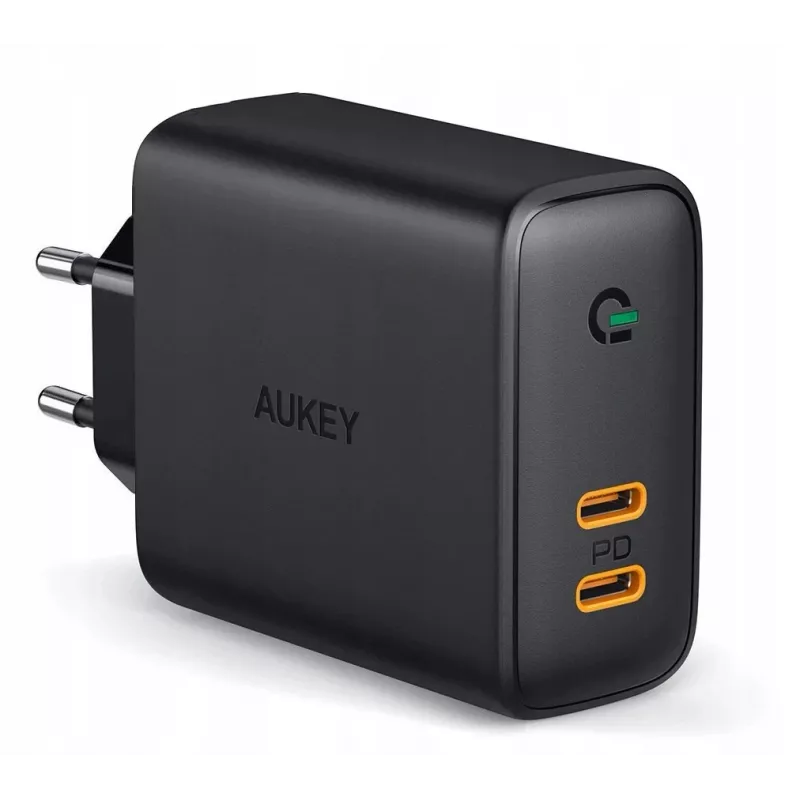 AUKEY PA-D2 Ladegerät für Mobilgeräte 36W Schwarz Innenbereich