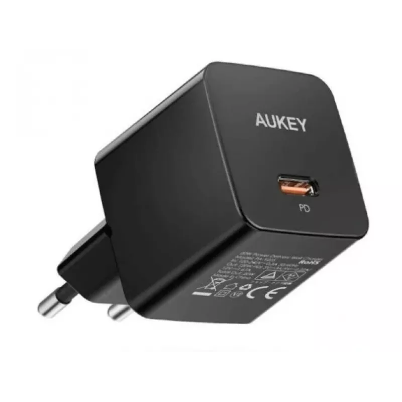 Wandladegerät Aukey PA-Y20S 20W USB-C Power Delivery, kompakt, ein Anschluss