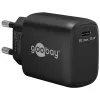 Goobay 65367 Ladegerät Indoor AC für Laptop Smartphone Tablet Schwarz