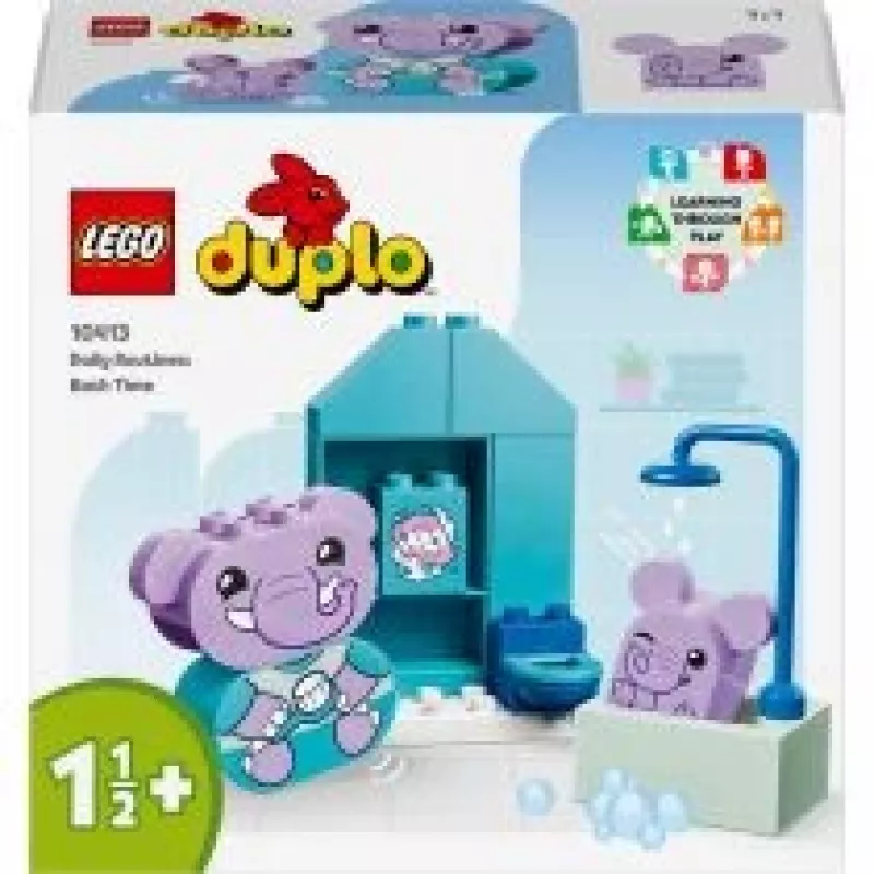 LEGO DUPLO Badespaß-Set 10413 — Badespielset für Kleinkinder, 15 Teile, empfohlenes Alter 1,5+