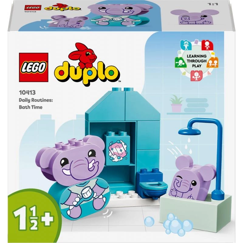 LEGO DUPLO Badespaß-Set 10413 — Badespielset für Kleinkinder, 15 Teile, empfohlenes Alter 1,5+