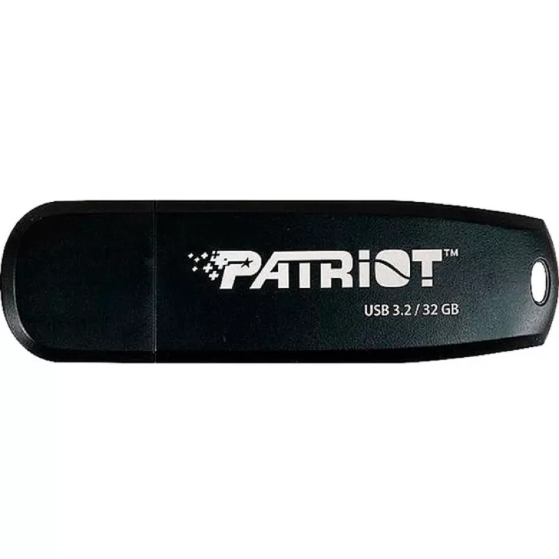 USB-Flash-Laufwerk PATRIOT 32 GB USB Typ-A 3.2 Gen 1 Schwarz, 80 MB/s, Schlüsselanhänger