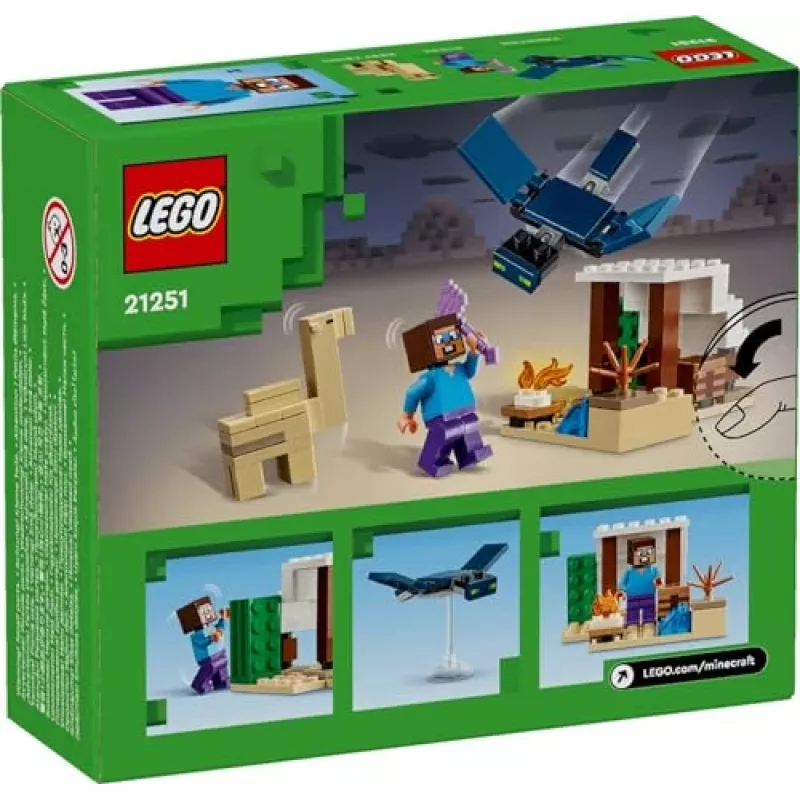 Lego Minecraft 21251 Steves Wüstenexpedition Spielzeug-Biom-Bauset