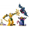 LEGO NINJAGO Arins Kampf-Mech Actionfigur Ninja-Spielzeug für Jungen und Mädchen ab 4 Jahren, Dragons Rising Set mit Arin Minifigur und Mini-Kata