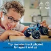 Konstruktionsspielzeug LEGO City 60402 Blauer Monster Truck mit großen Reifen, 148 Teilen, 1 Minifigur, Alter 5+