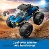 Konstruktionsspielzeug LEGO City 60402 Blauer Monster Truck mit großen Reifen, 148 Teilen, 1 Minifigur, Alter 5+