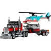 LEGO Creator 2-in-1 Pritschenwagen mit Hubschrauber Set 31146, umbaubares Modell für Kinder