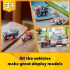 LEGO Creator 2-in-1 Pritschenwagen mit Hubschrauber Set 31146, umbaubares Modell für Kinder