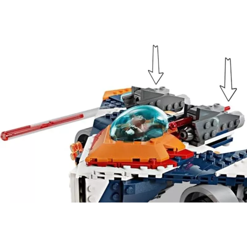 Konstruktionsspielzeug LEGO Marvel Super Heroes Rocket Raumschiff 76278 – Rocket und Ronan Set