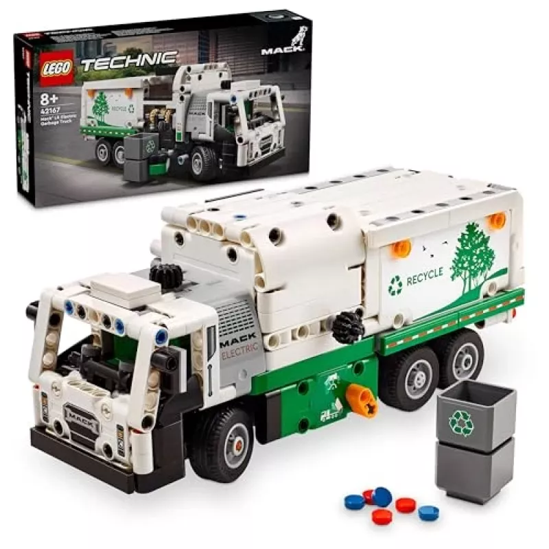 Konstruktionsspielzeug LEGO Technic Mack LR Elektro-Müllwagen 42167 — 503 Teile, motorisiert, Maße 230×80×90 mm