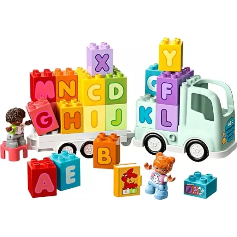 Konstruktionsspielzeug LEGO DUPLO 10421 ABC-Lastwagen, 36 Teile, 2 Minifiguren, ab 2 Jahren, Maße 110 × 140 × 70 mm