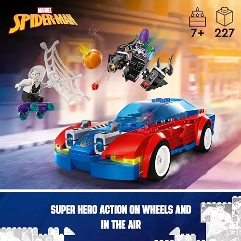Lego Marvel 76279 Spider-Man Rennwagen & Venom Green Goblin Bau-Spielset