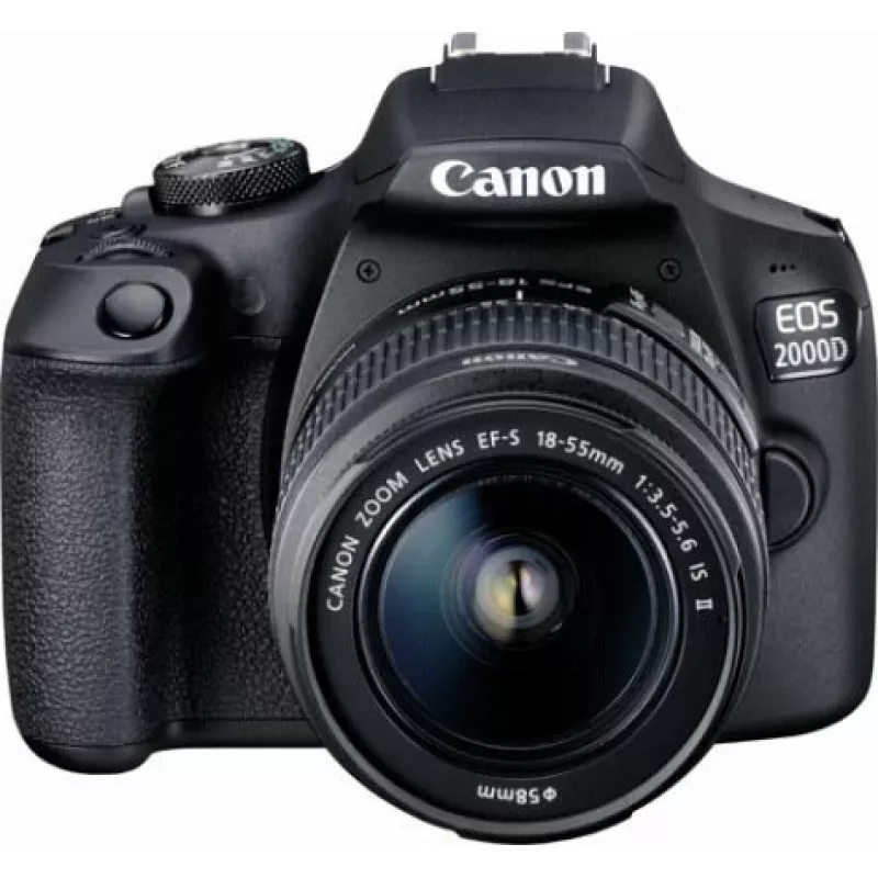 Canon EOS 2000D BK 18-55 IS II EU26 Spiegelreflexkamera Kit 24,1 MP CMOS 6000 x 4000 Pixel Schwarz