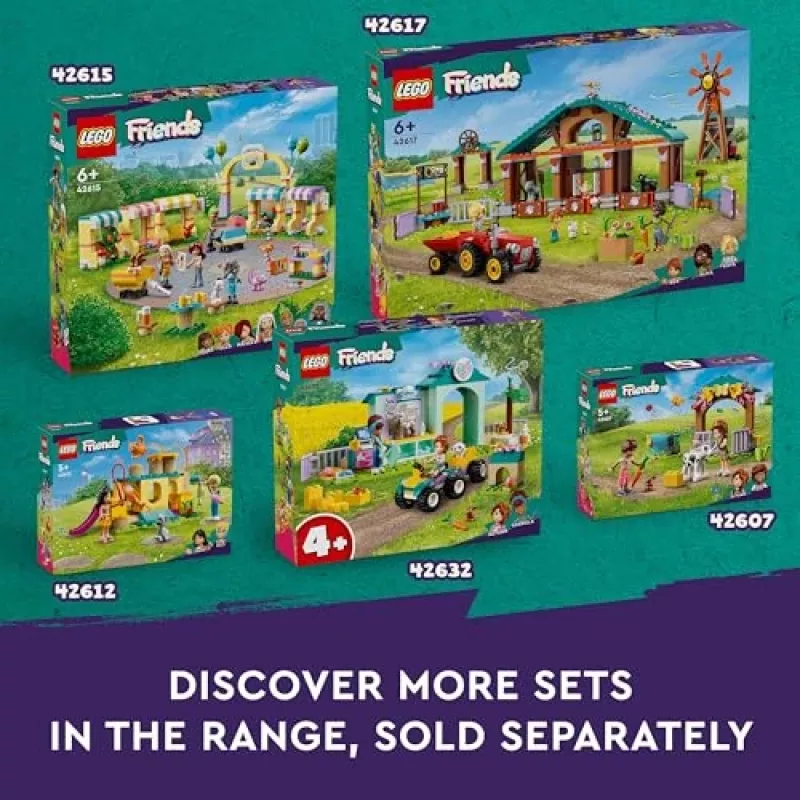LEGO Friends Pferde- und Ponyanhänger-Tierspielzeug-Set 42634