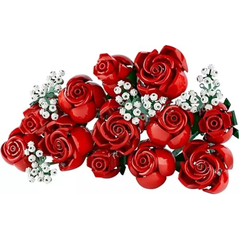 LEGO Icons Blumenstrauß aus Rosen Künstliche Blumen Set für Erwachsene Botanische Sammlung Wohnaccessoires Valentinstag Geschenk für Frauen