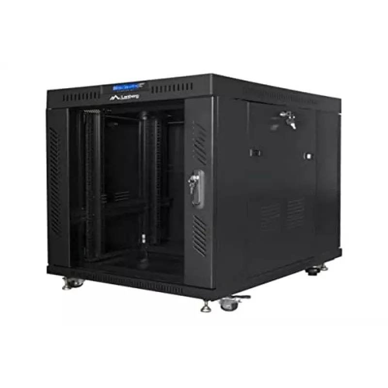 Freistehender Schrank Lanberg FF01-8015-12BL 15U Schwarz 800 kg