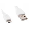 Gembird Cablexpert – USB-Kabel – Micro-USB Typ B (M) auf USB (M) – 1 m – vergossen – Weiß (CCP-MUSB2-AMBM-W-1M)