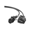 Gembird PC-186 Netzkabel Schwarz 1,8 m CEE7/4 C14 Kupplung