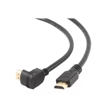HDMI v2.0 90-Grad-Stecker auf geraden Stecker Verbindungskabel, 19-polig vergoldete Kontakte, 1,8 m, Bulk-Verpackung