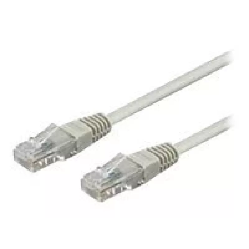 Wentronic Goobay CAT 6 Patchkabel, U/UTP, Grau, 3 m - CCA Kupfergemisch (68409)
