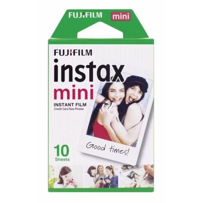 Instax Mini Sofortbildfilm mit weißem Rand, 10er-Pack, geeignet für alle Instax Mini Kameras und Drucker, Mini 10 Aufnahmen mit weißem Rand