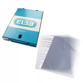 ELBA Prospekthüllen A4, PP 0,08 mm, kristallklar, Universal-Lochung (971508)