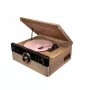 AKAI ATT-300CC Plattenspieler mit Riemenantrieb, USB und integriertem Phono-Vorverstärker, Schwarz