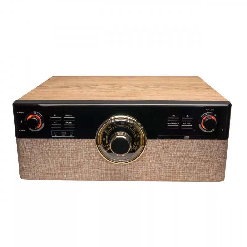 AKAI ATT-300CC Plattenspieler mit Riemenantrieb, USB und integriertem Phono-Vorverstärker, Schwarz