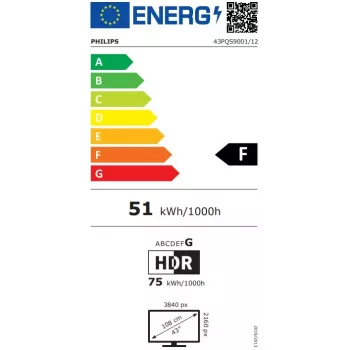 Philips 43PQS9001/12 43-Zoll 4K UHD LED Smart TV mit Dolby Vision und Dolby Atmos