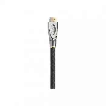 PYTHON HDMI 2.0 Kabel 2m Schwarz 4K 60Hz 18Gbps Nylon-Geflecht